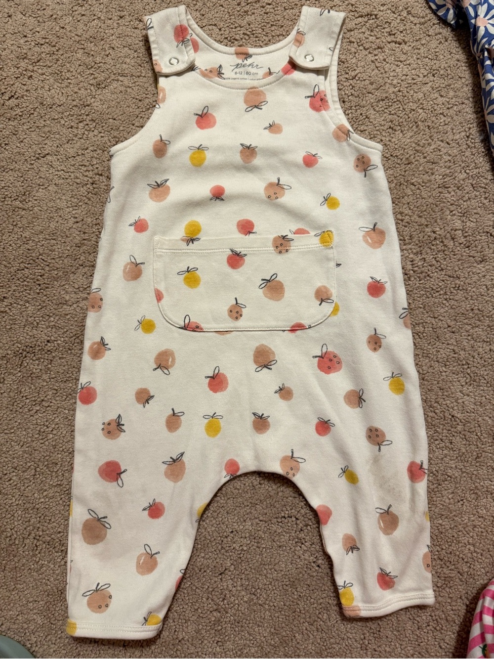 Pehr Cream Fruit Romper